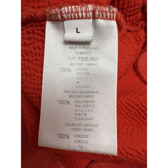 Givenchy Paris Distressed Red Hoodie L 100% Cotton Polyester Viscose - Picture 4 of 8